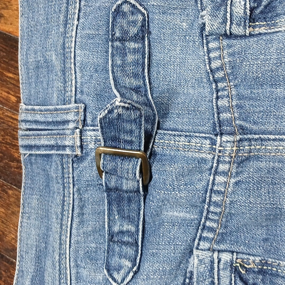 Denim Blue Women's MINI  Skirt lowest Rise Size 11 - Picture 6 of 8